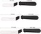 Offset Frosting Cake Knife set of 3 Black 6 8 & 10 Inch Angled Icing Spatula for Decorating